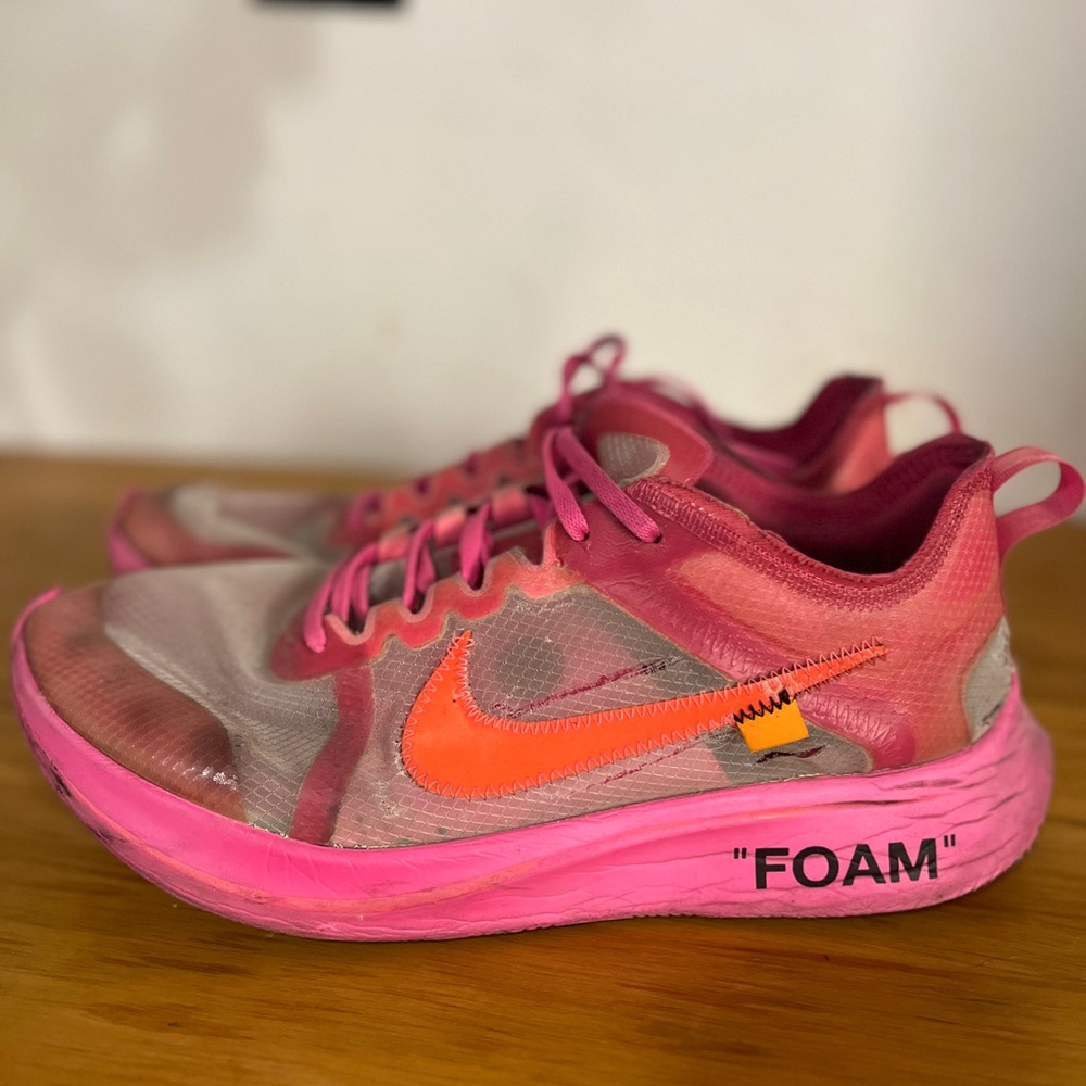 NIKE OFF WHITE MENS FOAM SNEAKERS